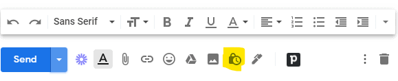 Gmail confidential send icon